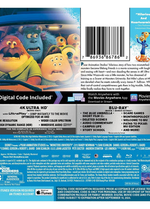 Monsters University (4K Ultra HD/Blu-ray)
