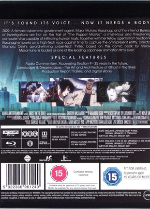 Ghost In The Shell (4K Ultra HD-UK/Blu-ray-UK)
