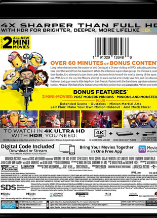 Minions: The Rise Of Gru: Collector's Edition (4K Ultra HD/Blu-ray)