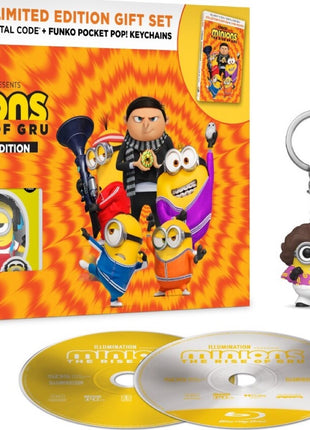 Minions: The Rise Of Gru: Exclusive Limited Edition Giftset (Blu-ray/DVD)(w/Funko Pop Keychain)