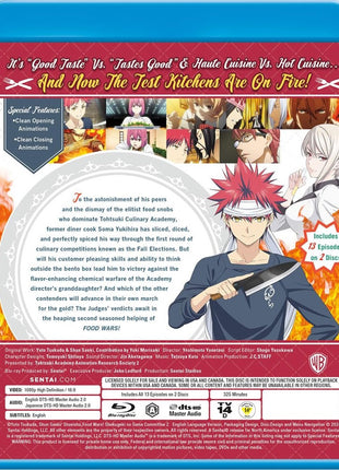 Food Wars!: The Second Plate (Blu-ray)(RePackaged)