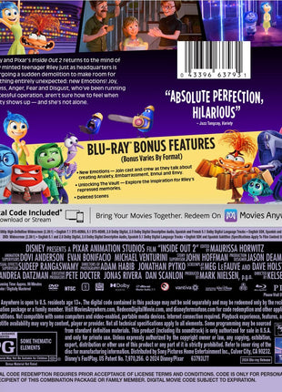 Inside Out 2 (Blu-ray/DVD)