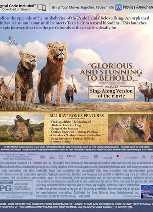 Mufasa: The Lion King (Blu-ray/DVD)