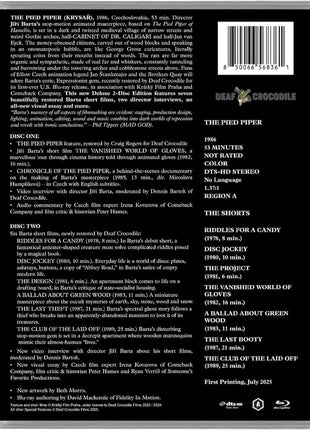 Pied Piper (1986) & Jiri Barta Shorts (Blu-ray)