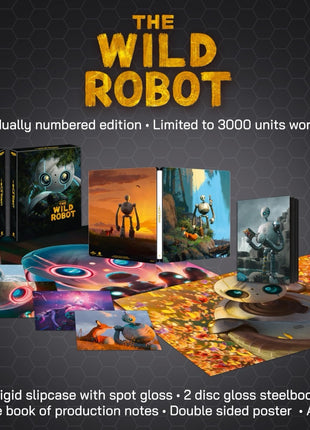 Wild Robot: Limited Collector's Edition (4K Ultra HD-UK/Blu-ray-UK)(SteelBook)