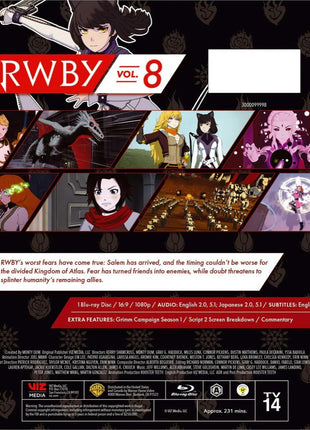RWBY: Volume 8 (Blu-ray)(Reissue)