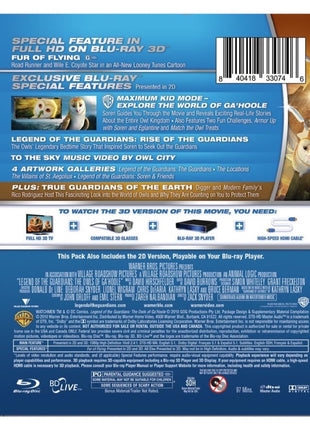 Legend Of The Guardians: The Owls Of Ga'Hoole (Blu-ray 3D/Blu-ray)