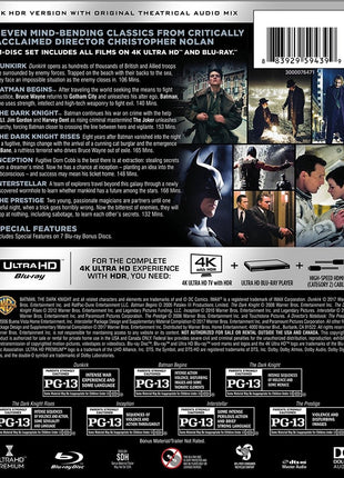 Christopher Nolan Collection (4K Ultra HD/Blu-ray): Dunkirk / Batman Begins / The Dark Knight / The Dark Knight Rises / Inception / Interstellar / The Prestige