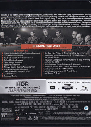 Dr. Strangelove Or: How I Learned To Stop Worrying And Love The Bomb (4K Ultra HD/Blu-ray)