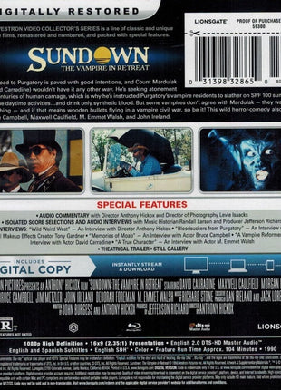 Sundown: The Vampire In Retreat: Collector's Series (Blu-ray)