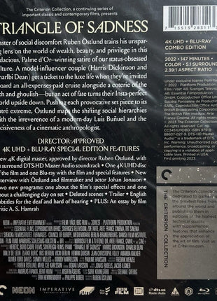 Triangle Of Sadness: Criterion Collection (4K Ultra HD/Blu-ray)