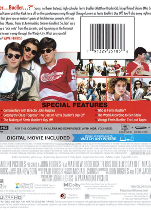 Ferris Bueller's Day Off (4K Ultra HD)