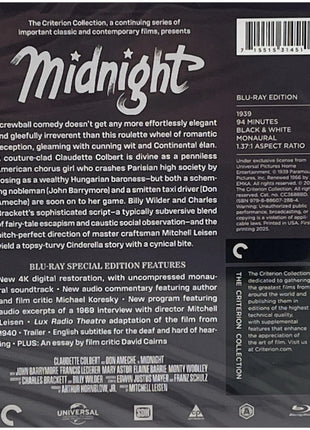Midnight: Criterion Collection (1939)(Blu-ray)