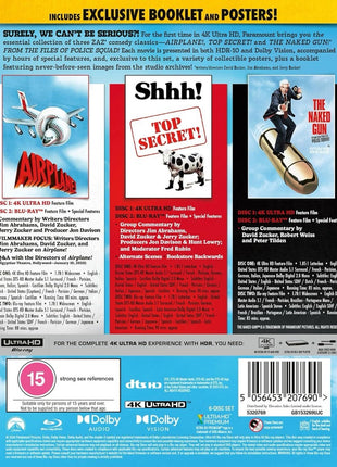 ZAZ: The Collection!: Limited Edition (4K Ultra HD-UK/Blu-ray-UK): Airplane! / Top Secret! / Naked Gun: From The Files Of Police Squad!