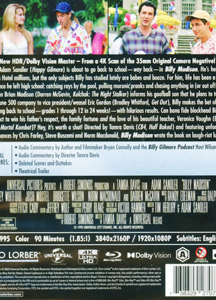 Billy Madison (4K Ultra HD/Blu-ray)