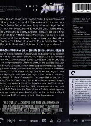 This Is Spinal Tap: Criterion Collection (4K Ultra HD/Blu-ray)