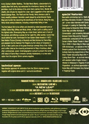 New Leaf (4K Ultra HD/Blu-ray)