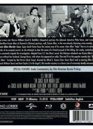 Gracie Allen Murder Case (Blu-ray)