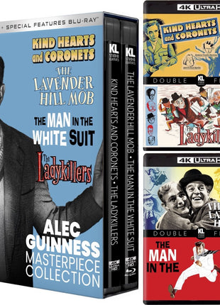Alec Guinness: Masterpiece Collection  (4K Ultra HD/Blu-ray): Kind Hearts And Coronets / The Ladykillers / The Lavender Hill Mob / The Man In The White Suit