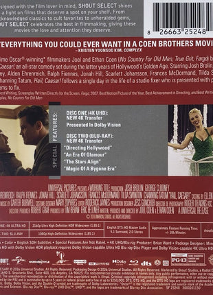Hail, Caesar! (4K Ultra HD/Blu-ray)