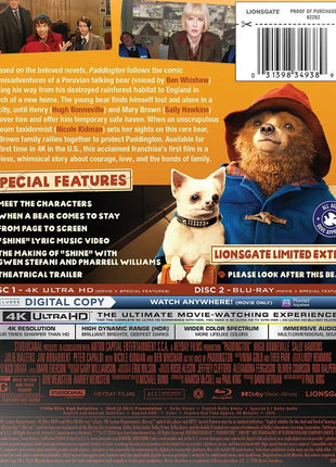 Paddington: Limited Exclusive Edition (4K Ultra HD/Blu-ray)(SteelBook)