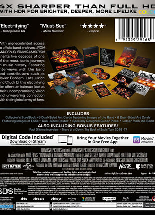 Iron Maiden: Burning Ambition: Limited Ultimate Collector's Edition (4K Ultra HD/Blu-ray)(SteelBook)