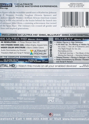 Hidden Figures (4K Ultra HD/Blu-ray)