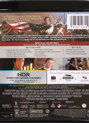 Patriot: Extended Cut (2000)(4K Ultra HD/Blu-ray)