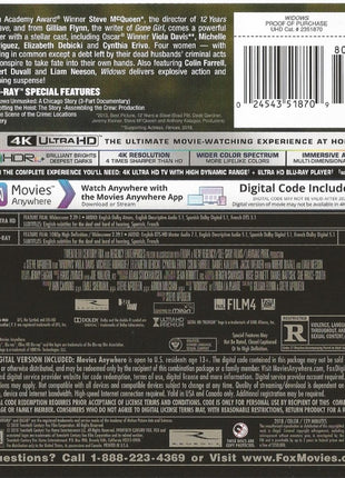 Widows (2018)(4K Ultra HD/Blu-ray)
