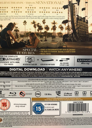 Star Is Born (2018)(4K Ultra HD-UK/Blu-ray-UK)