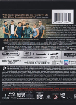 Outsiders: The Complete Novel (4K Ultra HD)