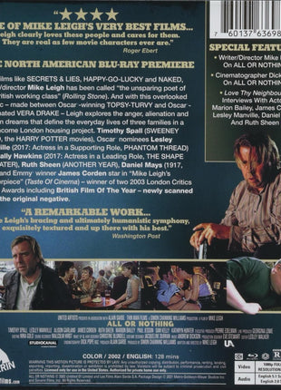 All Or Nothing (2002)(Blu-ray)