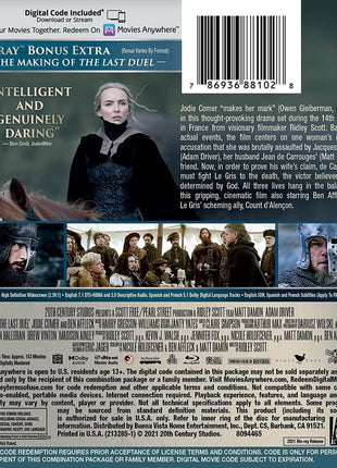 Last Duel (2021)(Blu-ray)