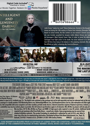 Last Duel (2021)(4K Ultra HD/Blu-ray)