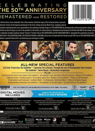 Godfather Trilogy: 50th Anniversary Edition (4K Ultra HD)