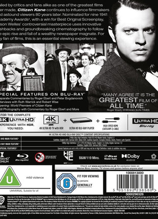 Citizen Kane (4K Ultra HD-UK/Blu-ray-UK)