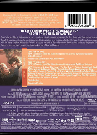 Far And Away: Collector's Edition (4K Ultra HD/Blu-ray)