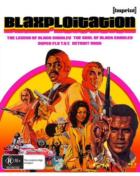 Blaxploitation (Blu-ray-AU): The Legend Of Black Charley / The Soul Of Black Charley / Super Fly T.N.T. / Detroit 9000