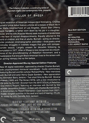 Killer Of Sheep: Criterion Collection (Blu-ray)