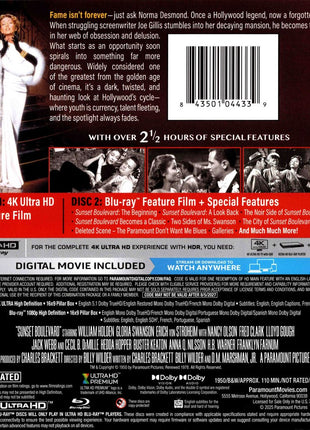 Sunset Boulevard: 75th Anniversary Edition (4K Ultra HD/Blu-ray)
