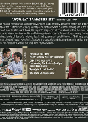 Spotlight: 10th Anniversary Edition (4K Ultra HD/Blu-ray)