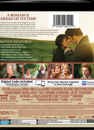 Pride And Prejudice (2005)(4K Ultra HD/Blu-ray)