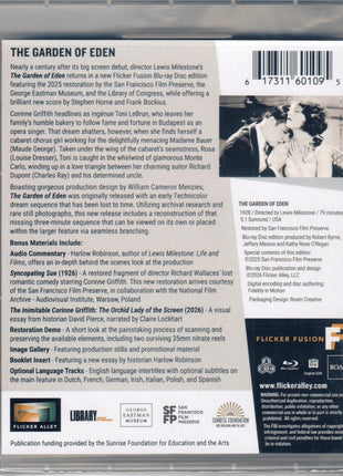 Garden Of Eden (1928)(Blu-ray)(Reissue)