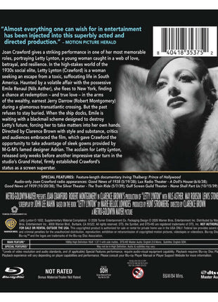Letty Lynton: Warner Archive Collection (Blu-ray)