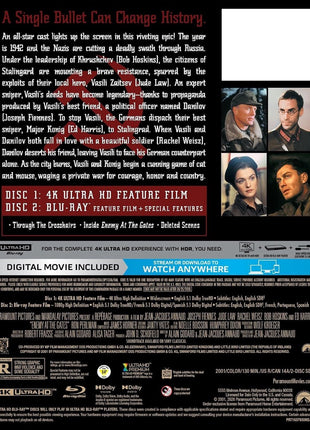 Enemy At The Gates: 25th Anniversary Limited Edition (4K Ultra HD/Blu-ray)(SteelBook)