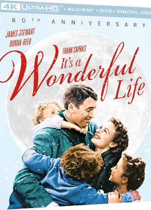 It's A Wonderful Life: 80th Anniversary Edition Giftset (4K Ultra HD/Blu-ray/DVD)