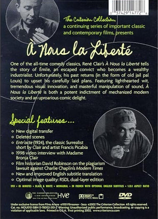 Nous la Liberte: Criterion Collection