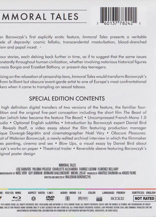 Immoral Tales (Blu-ray/DVD)(ReIssue)