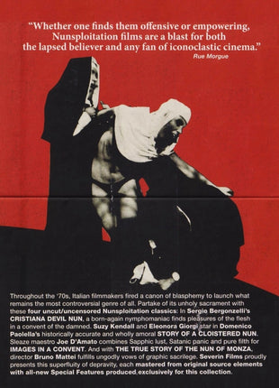 Nasty Habits: The Nunsploitation Collection (Blu-ray): Cristiana Devil Nun / Story Of A Cloistered Nun / Images In A Convent / The True Story Of The Nun Of Monza