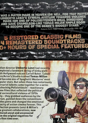 Violent Streets: The Umberto Lenzi/Tomas Milian Collection: Collector's Edition (Blu-ray/CD): Almost Human / Syndicate Sadists / Free Hand For A Tough Cop / The Cynic, The Rat And The Fist / Brothers Till We Die